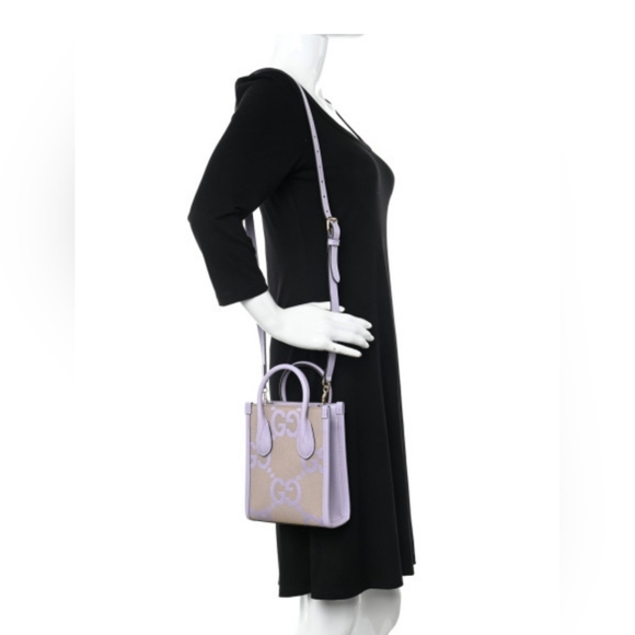 39A❤️NWT Gucci Monogram Jumbo GG Mini Tote bag - Picture 15 of 15